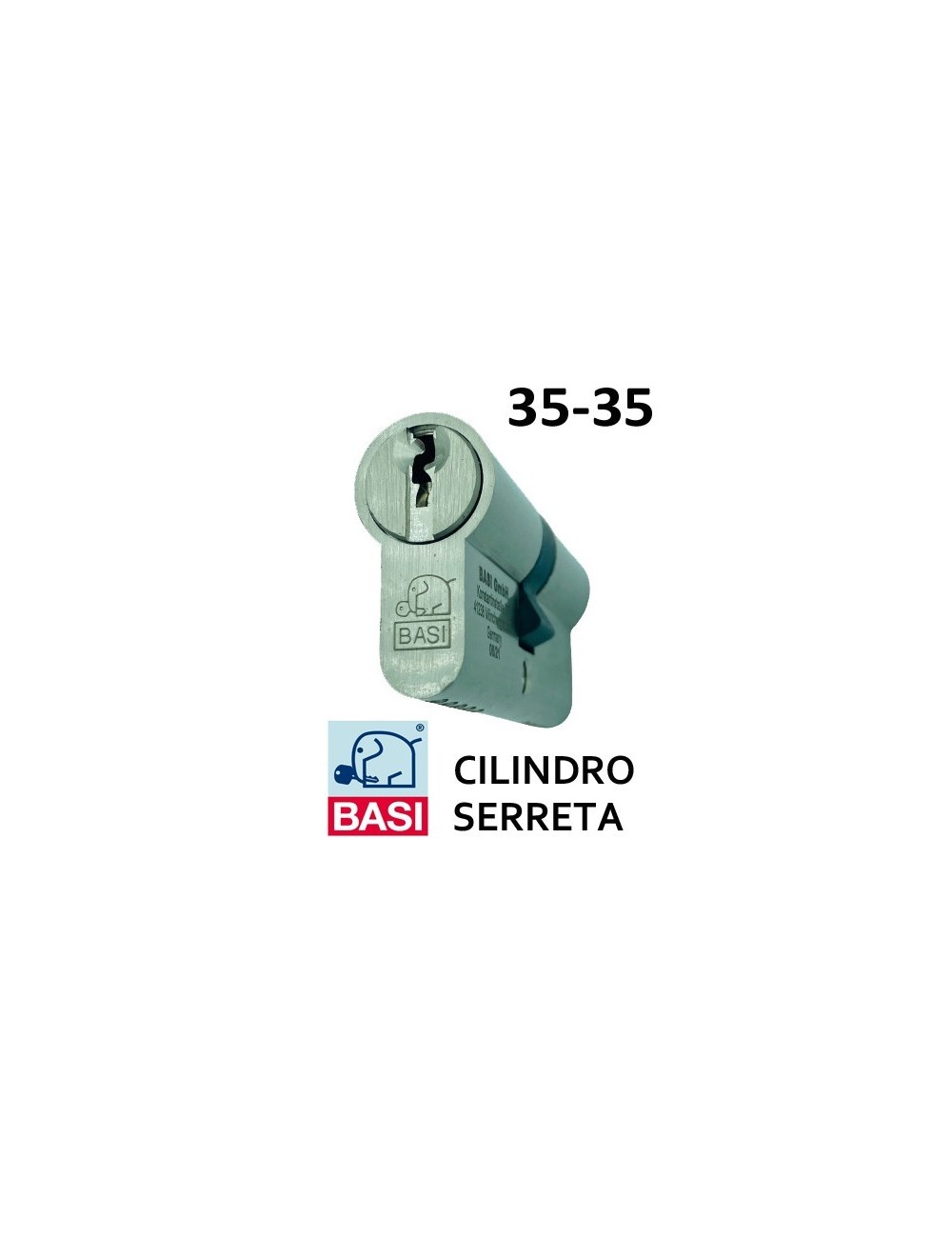 BASI CILINDRO SERRETA LEVA CORTA 35x35 NIQ