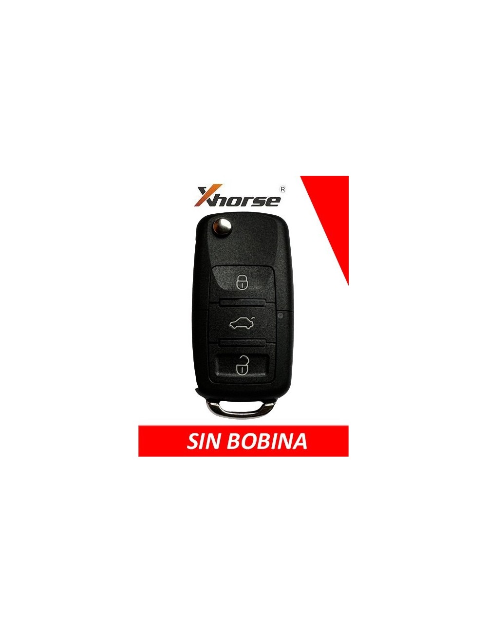 XH02RC - TELEMANDO PLEGABLE 3 BOTONES XHORSE TIPO VAG SIN BOBINA