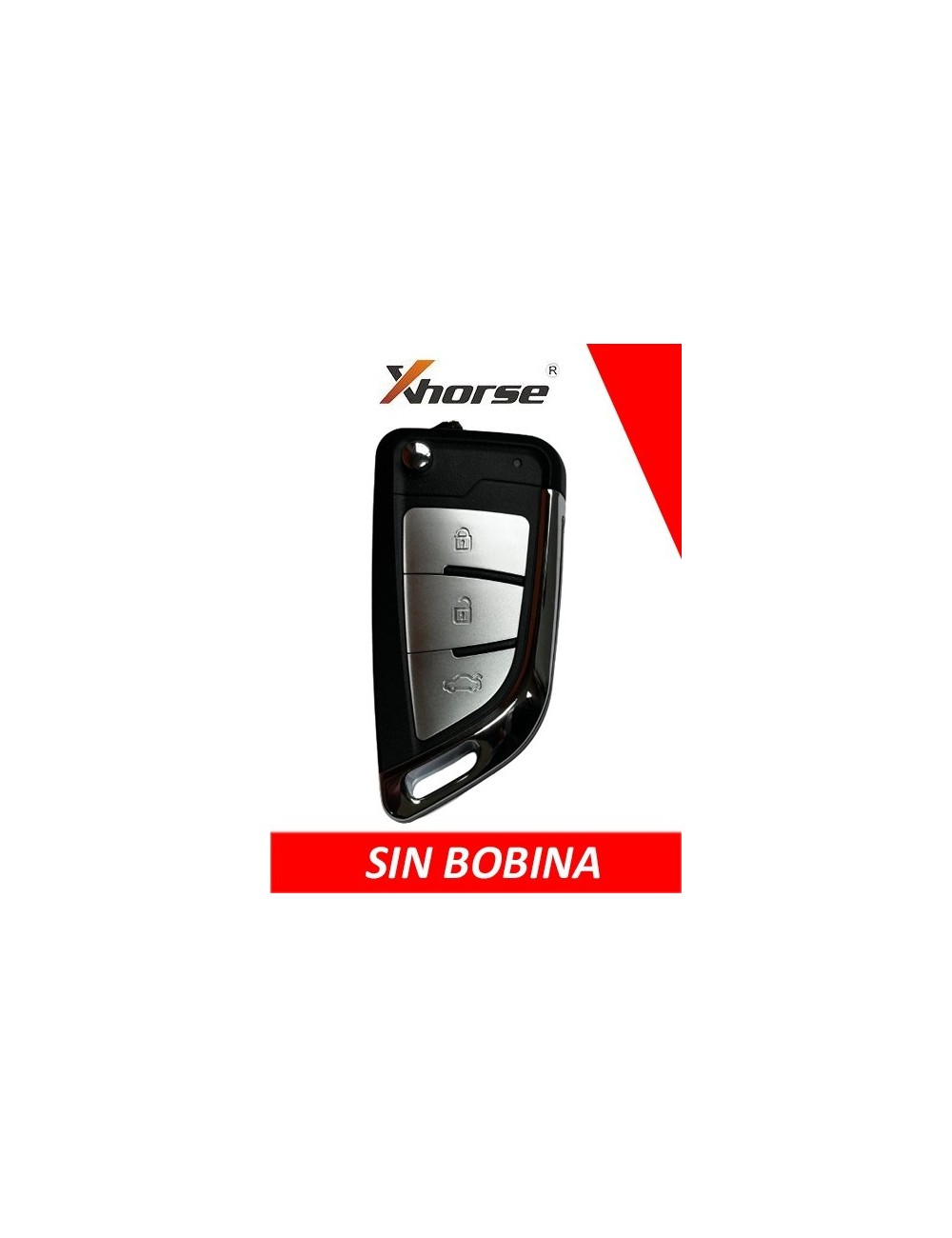 XH20RC - TELEMANDO PLEGABLE 3 BOTONES XHORSE TIPO VELA SIN BOBINA
