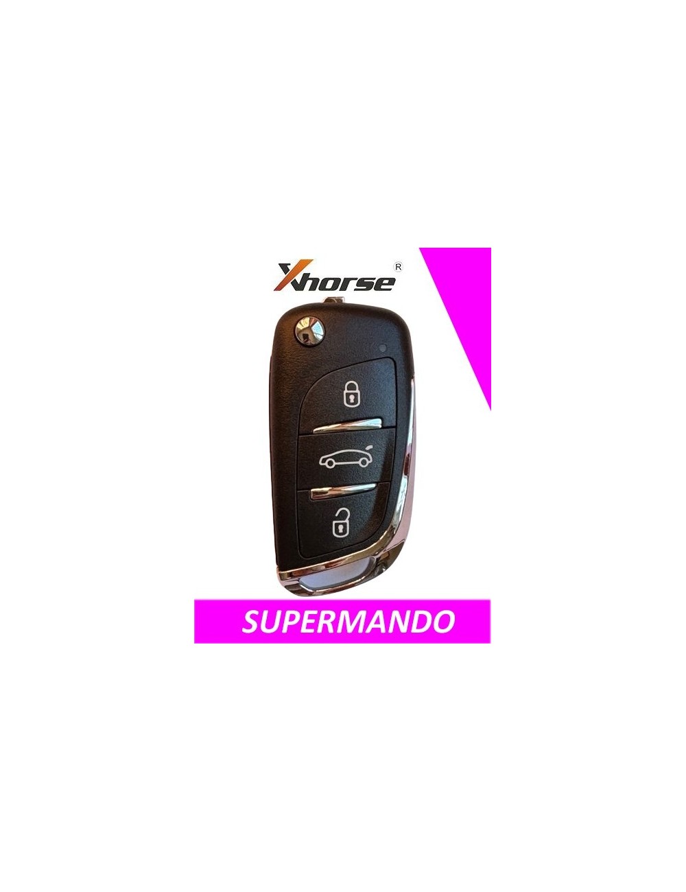 XH12RC - TELEMANDO PLEGABLE 3 BOTONES XHORSE TIPO DS SUPER MANDO