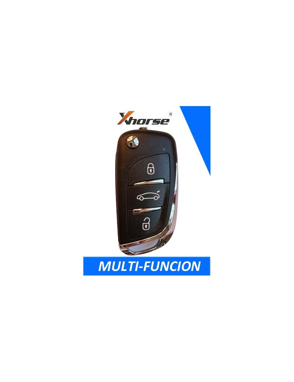 XH08RC - TELEMANDO PLEGABLE 3 BOTONES XHORSE TIPO DS MULTIFUNCION