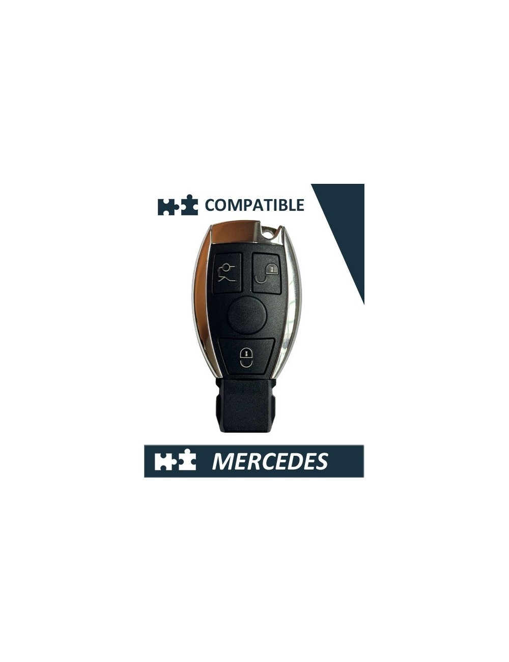 MB01RC - TELEMANDO INSERTABLE 3 BOTONES MERCEDES - M02TM4003