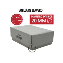 BASI ANILLAS LLAVERO 20MM (EXTERIOR) -CAJA 100 UDS-