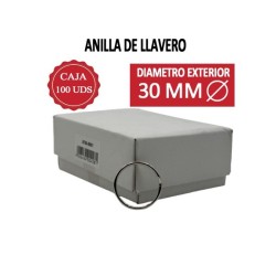 BASI ANILLAS LLAVERO 30MM (EXTERIOR) -CAJA 100 UDS-