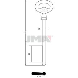 LLAVE JMA GORJA AD 8