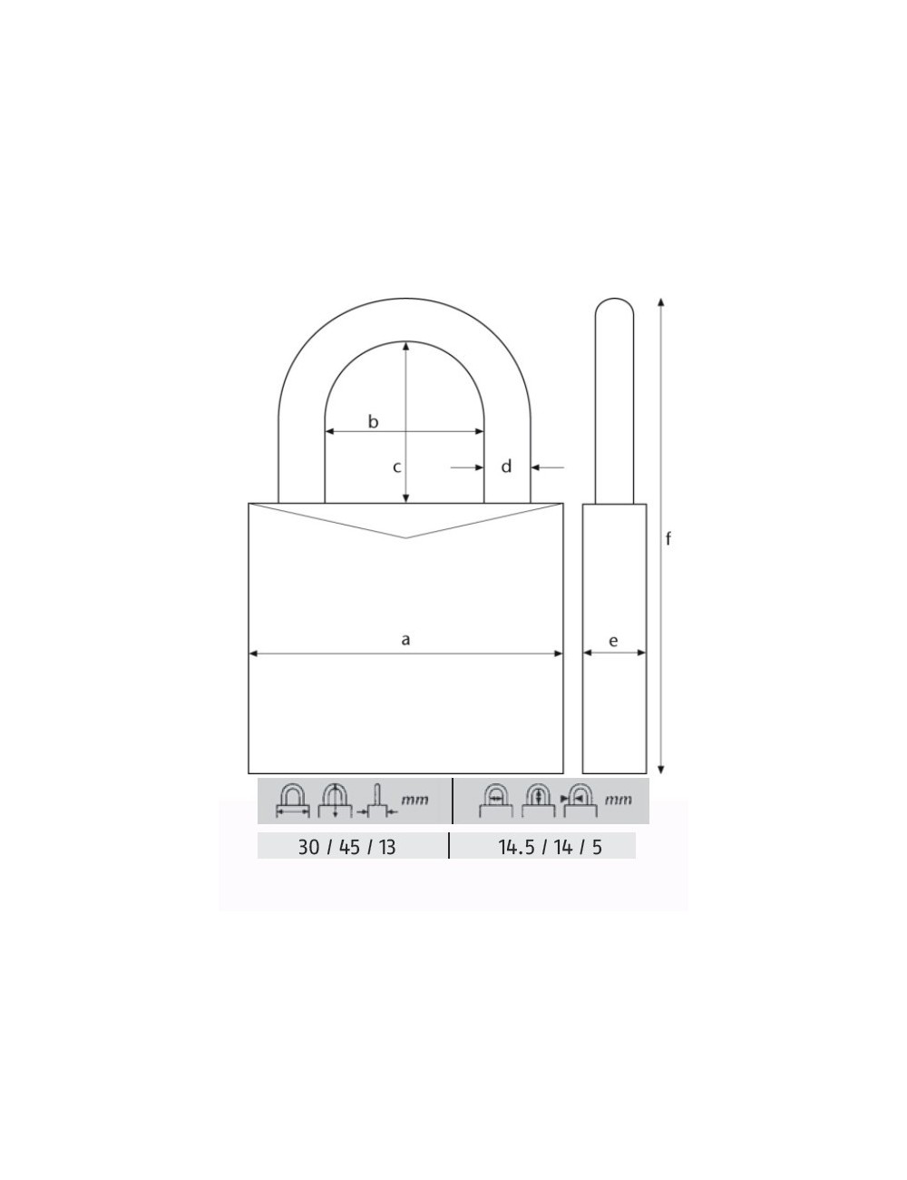 ABUS CANDADO TITALIUM 30MM. 54TI/30