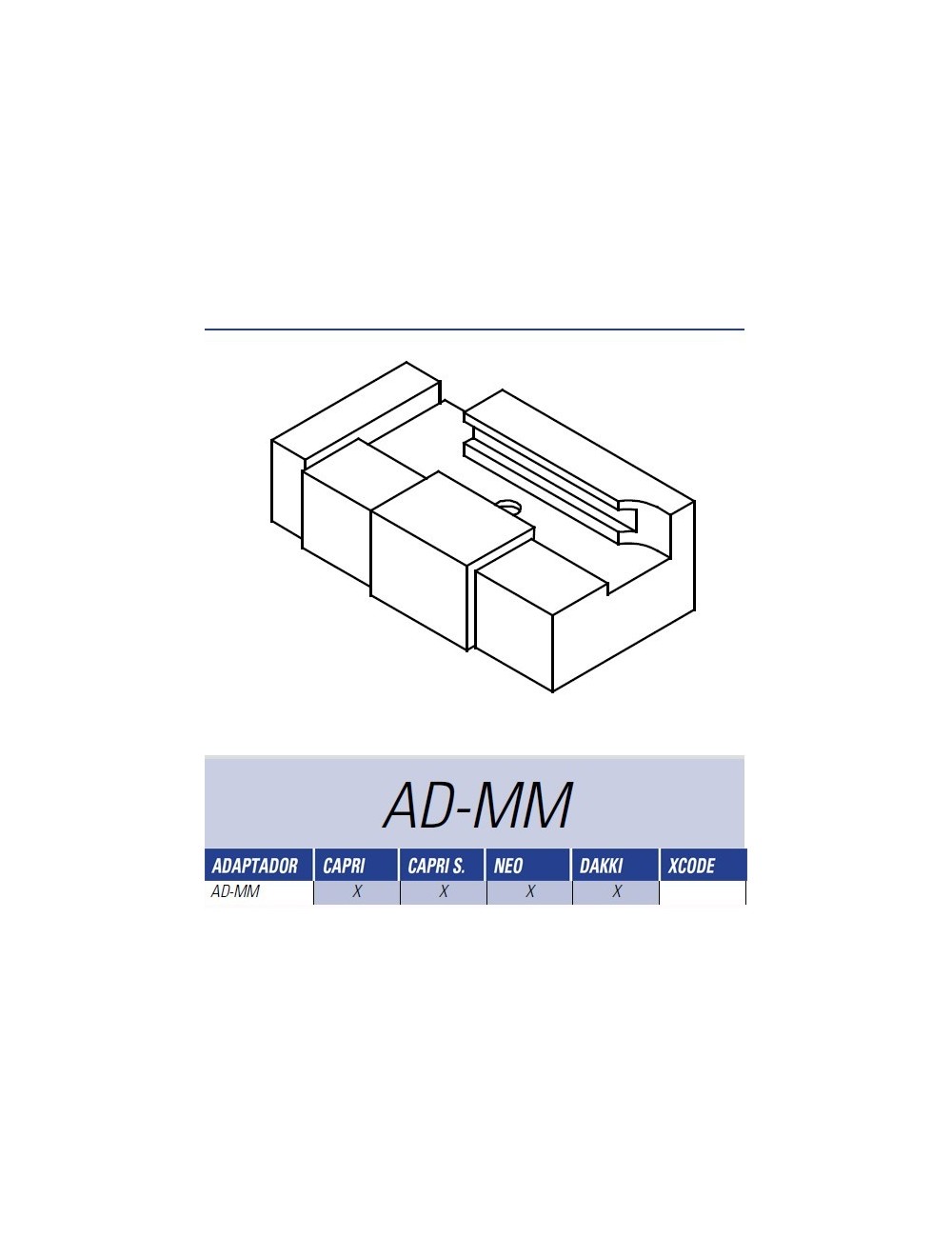 JMA ADAPTADOR MERCEDES CP/DK/NEO AD-MM