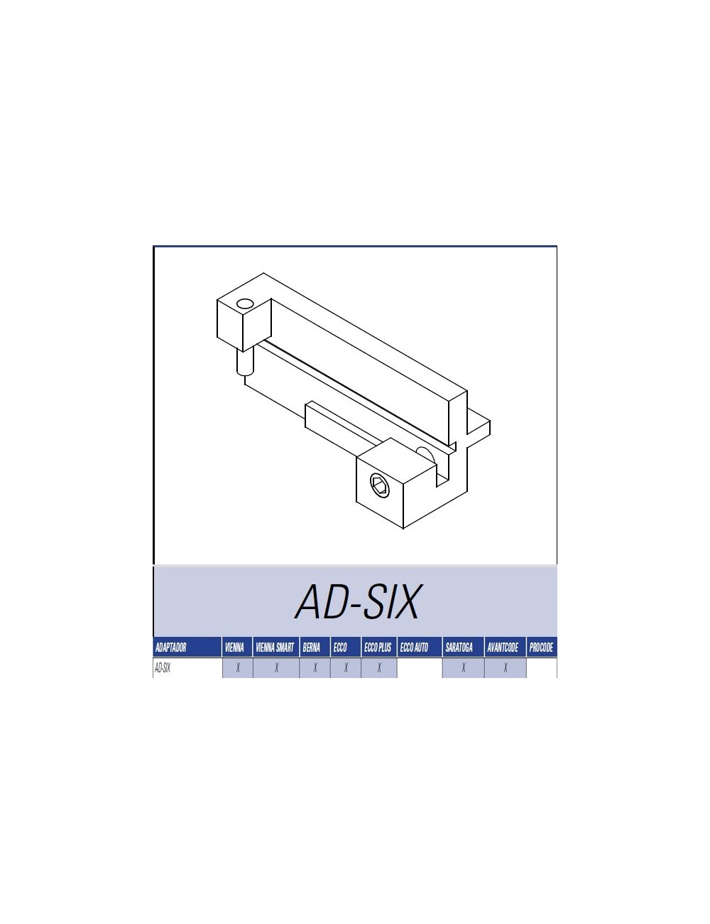 JMA ADAPTADOR SIX-3.P DAK/BER/SAR