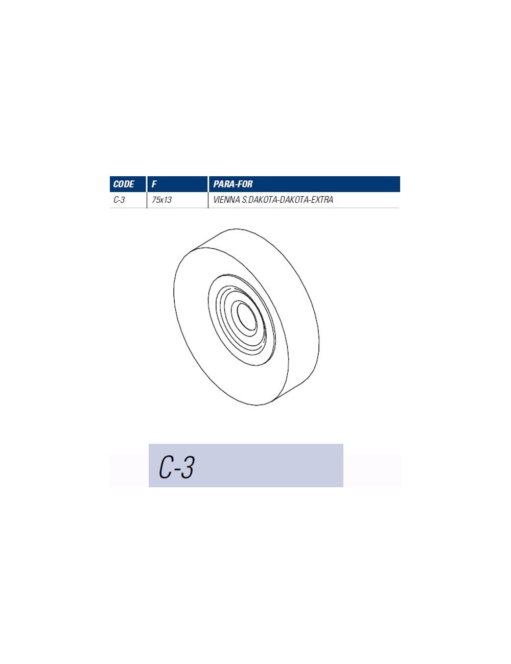 JMA CEPILLO MAQUINA C3 75x13 VIENNA SMART/DAKOTA EXTRA