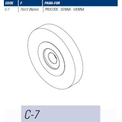 JMA CEPILLO MAQUINA C7 - 75x13 NYLON - VIENNA