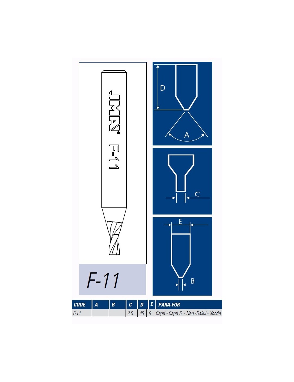 JMA FRESA MAQUINA LLAVES PUNTOS F-11