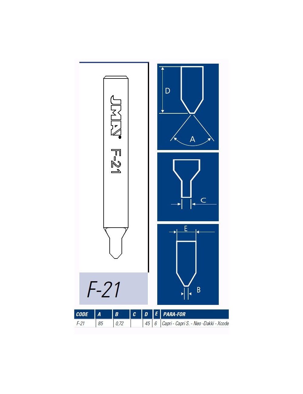 JMA FRESA MAQUINA LLAVES PUNTOS F-21