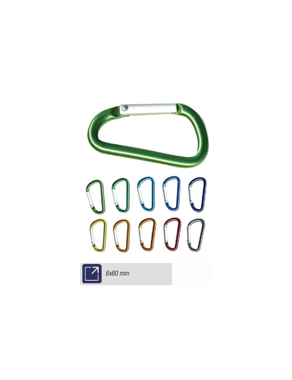 JMA MOSQUETON LLAVERO MOD. FRMA-1D ALUM.