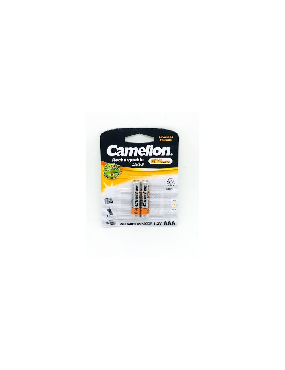 CAMELION PILA RECARGABLE NI NH LR03 AAA 800 MAH (BLIS 2)